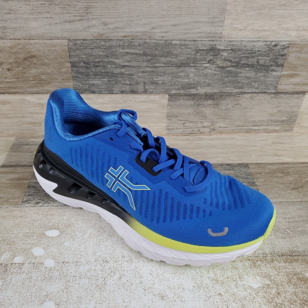 KURU Triple Max Ion Mens Shoes Sz 11.5 M Azure Blue Sunny Lime Lace Up Sneakers